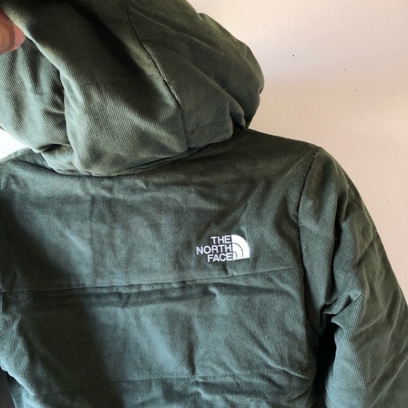 The North Face Kids' Green Mossbud Reversible Water Repellent Parka Jacket L 12 - Picture 9 of 12